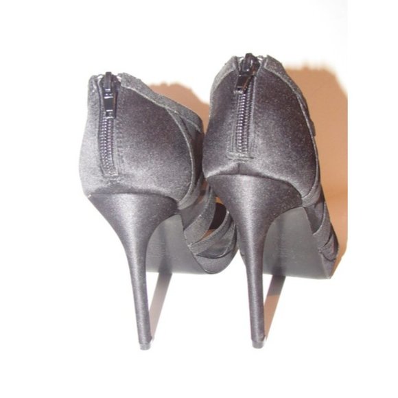 Nina Black FEYLA Sparkly Straps w Mesh & Satin - Picture 3 of 8